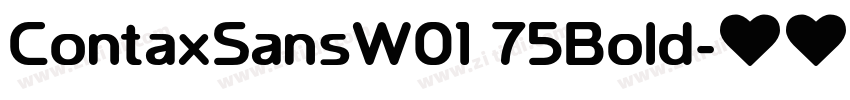 ContaxSansW01 75Bold字体转换